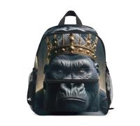 Zaino per bambini e bambine, motivo gorilla, divertente zaino scolastico per bambini, Gorilla Funny Animal, Medium, Zaini Cool Soccer Print