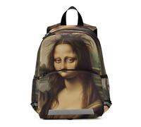 Zaino per bambini e bambine, piccolo zaino divertente con la Monna Lisa
