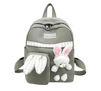 Zaino per bambini e ragazze, grande capacità, borsa per la scuola, piccolo zaino in tela, borsa da viaggio, zaino per bambini con nome, verde, 40, Zaino duffel