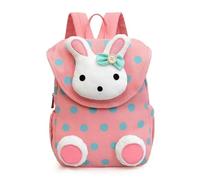 Zaino per bambini JJDFW stile coniglietto multicolore carino Borsa per la scuola per bambini Borsa di Pasqua alla moda per bambine dell'asilo Mochila