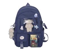 Zaino per bambini, leggero zaino per bambini, bambini, scuola materna primaria 4-6 anni impermeabile carino zaino per ragazza ragazzo per A4 cartella prescolare da viaggio con cinturino petto, blu