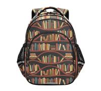Zaino per bambini, libreria classica, marrone, zaino scuola elementare, Libreria Classic Marrone, 17 Inch, classico