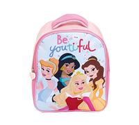 Zaino per bambini Licenza Ufficiale Disney per la scuola e l'asilo - 28x23x10cm - con maniglie imbottite - Ideale per bambini (Principesse)