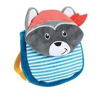 Zaino per bambini, Multicolore, 23 cm, Procione zaino in peluche