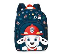 Zaino per bambini Paw Patrol cani ragazzi ragazze - Personalizzato con nome - Zaino per il tempo libero asilo Kita con orecchie di peluche 3D - 8 l, Marshall - Blu scuro, 31 x 24 x 13 cm