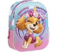 Zaino per bambini Paw Patrol Skye Unicorn con design 3D e colori pastello - Zaino scolastico per bambine fan di Paw Patrol ideale per l'asilo nido e i viaggi