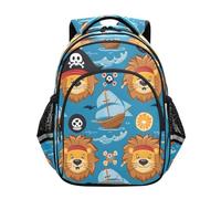 Zaino per bambini per bambini in età prescolare o asilo, pirati, leoni, scheletri, 3-8 anni, Multi, S