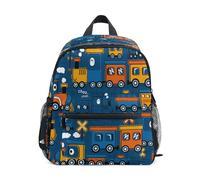 Zaino per bambini per ragazzo/ragazza, carino, per scuola materna, scuola, libro, viaggio, con cinghia toracica, Divertente treno a vapore, Taglia unica, Viaggiare