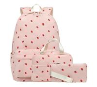 Zaino per bambini per scuola zaino portapranzo astuccio, B, Fare | Set di libri scolastici per ragazze, università, gita di un giorno, viaggi, vacanze, sport, escursionismo, campeggio