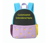 Zaino per Bambini Personalizzato Borsa Da Scuola con Nome Ricamato per Ragazze e Ragazzi, Scuola Materna Regalo per Il Ritorno A Scuola Custom 1,24 * 10 * 30cm
