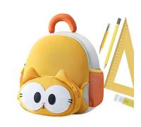 Zaino per bambini piccoli, zaino per bambini piccoli con gatto carino zaino prescolare, zaino per asilo grande capacità con fibbia sul petto per bambini, Giallo, Refer to description