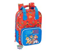 Zaino per bambini Safta Paw Patrol Cool - Adattabile al trolley - Tasca frontale - Scomparto per carta d'identità - Spallacci imbottiti - Maniglia foderata - 45 litri - 200x80x280 mm - Rosso e blu