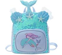 Zaino per Bambini Sirenetta, Zaini Scolastici Glitterati per Bambine, Grazioso Zaino Sirena per Lo Sport O per Il Tempo Libero, per Bambine, Studenti della Scuola Elementare.