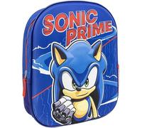 CERDÁ LIFE'S LITTLE MOMENTS Zaino per bambini Sonic - Colore blu - Chiusura con cerniera - 25 x 31 x 10 cm - Zaino per bambini con dettagli in 3D - Maniglie imbottite - Prodotto originale progettato