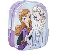 Children's Backpack 3D Frozen - Blue - 25x10x31cm - Made of Polyester and EVA -