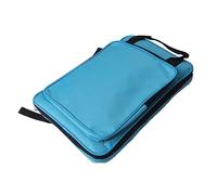 Zaino per Batteria, Cerniere Robuste Ergonomiche Resistenti all'usura Zaino per Bacchette con Cinghie Imbottite per il Trasporto (W60 Blu)