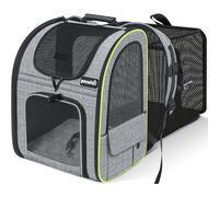 Zaino per Cani Gatti Estensibile, Cuccia Portatile, Trasportino Estraibile Indic