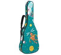 Zaino per chitarra con cerniera, impermeabile, morbido, per chitarra acustica e classica, per chitarra elettrica, Discover The Cosmos