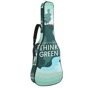 Zaino per chitarra con tracolla regolabile per chitarra e chitarra per bassi inferiori a 122 cm, chitarra classica folk Think Green Environmental