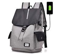 Zaino per computer portatile con porta USB di ricarica, da uomo e da donna