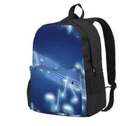 Zaino per computer portatile, da donna, da uomo, da viaggio, per scuola | Il fiore blu della rosa ha stampato lo zaino di viaggio di grande capacità per l'affare