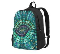 Zaino per computer portatile, da donna, da uomo, da viaggio, per scuola | Il fiore blu della rosa ha stampato lo zaino di viaggio di grande capacità per l'affare