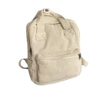 Zaino Per Computer Portatile Pilary - Tray Con Maniglia, Borsa Casual Per Alunni | Borsa Organizzatore Di Cariche Spalla Estetica, Pacchetto Di Grande Capacità Con Texture Morbida Per Il, bianco