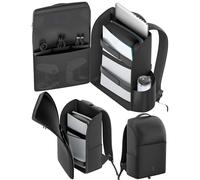 Zaino per Console PS5/ Slim/ Pro, Custodia PS5 con Protezione Completa, Borsa di Grande Capacità per Controller, PS Portal, Laptop, Schede di Gioco, Zaino Playstation 5 con 3 Tasche per Cavi, nero