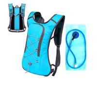 Zaino per idratazione - vescica di idratazione - vescica d'acqua, serbatoio resistente alle perdite con valvola del morso, cinturini riflettenti | Maratona, sentiero, ciclismo, attrezzatura per il fit
