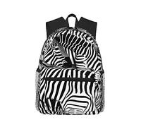 Zaino per il tempo libero alla moda con stampa a cerchio astratto il tuo compagno di viaggio perfetto, essenziale per i viaggi all'aperto, Zebra, Rozmiar uniwersalny, Zaini da viaggio
