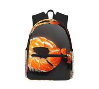Zaino per il tempo libero alla moda con stampa di sushi giapponese il tuo compagno di viaggio perfetto, un must per i viaggi all'aperto, Gamberetti giapponesi per sushi, One Size, Zaino da viaggio