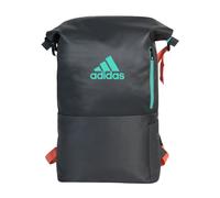 Zaino per il tennis Adidas Multigame Backpack - anthracite/aqua green - Nero
