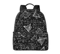 Zaino per la matematica con equazioni, per donne e uomini, per l'istruzione, per adolescenti, borsa per la scuola, zaino casual per college, viaggi, lavoro
