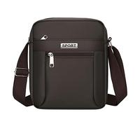 Zaino per la scuola, casual, in vera pelle di pecora, gilet da motociclista, marrone, Einheitsgröße, Zaino duffel