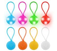 Zaino per la scuola con luce lampeggiante a LED, 8 riflettori a LED, luce di sicurezza, riflettori, 3 modalità di illuminazione, impermeabile, per zaino, corsa, escursionismo, jogging