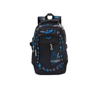 Zaino per la scuola dei ragazzi - Oxford - Impermeabile - Blu Nero