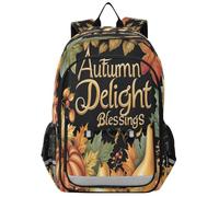 Zaino per la scuola elementare e media, bellissimo autunno, per bambini, per ragazzi, asilo, robusto, impermeabile, leggero, durevole, età 6-12 anni