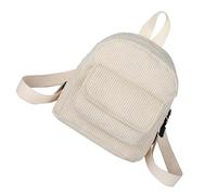 Zaino per la scuola per adolescenti, zaino alla, zaino per la scuola, borsa per computer portatile, leggera, per adolescenti e ragazze per l'inizio della scuola, Khaki-bianco, Siehe