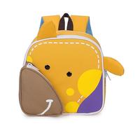 Zaino per la scuola per bambini con simpatica stampa di animali, resistente e leggero, dotato di comode spallacci, ideale per l'uso quotidiano e la scuola quotidiana (Yellow2-8, taglia unica)