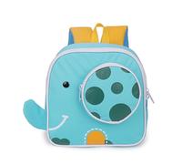 Zaino per la scuola per bambini con simpatica stampa di animali, resistente e leggero, dotato di comode spallacci, ideale per l'uso quotidiano (verde menta 1-8, taglia unica)