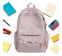 Zaino per la scuola, per campeggio e attività all'aria aperta, per studenti | Graziosa borsa per computer portatile da donna, per viaggi, vacanze, biblioteca, picnic, diario, campeggio estivo