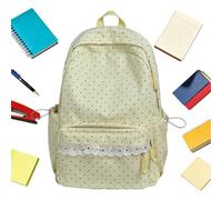 Zaino per la scuola, per campeggio e attività all'aria aperta, per studenti | Graziosa borsa per computer portatile da donna, per viaggi, vacanze, biblioteca, picnic, diario, campeggio estivo