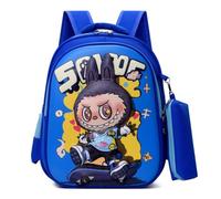 Zaino per la scuola primaria di grande capacità del fumetto la-bu dei bambini, borsa da scuola in panno Oxford a guscio duro per ragazzi e ragazze,Style 5