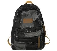 Zaino Per La Scuola Studenti Estetico Da Viaggio Zaini Casual Capacità Jeans Borsa La Scuola Studenti Con Toppe Da Viaggio Zaini Causali Adolescenti