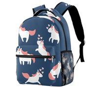 Zaino per la scuola vintage con mappa americana per bambini, zaino casual per libri, borsa per computer portatile, per uomo e donna, Multicolore 10., 29.4x20x40cm/11.5x8x16 in, Casual