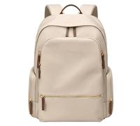 Zaino Per La Scuola Zaino da donna Zaino for computer alla moda con colori a contrasto Borsa da scuola for pendolarismo for il tempo libero Studentesse universitarie Per La Scuola(15.6 inch khaki)