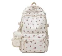 Zaino per la scuola, zaino estetico con fragole, per organizzare e riporre oggetti per università, lavoro, studio, viaggi, compleanno, Natale, donne e bambini