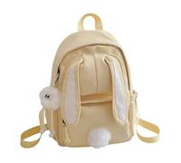 Zaino per La Scuola, Zaino Leggero per Ragazze con Grazioso Design a Forma di Orecchie da Coniglio, Ideale per la Scuola Media e per Avventure all'Aria Aperta.