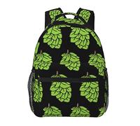 Zaino per laptop Borsa per computer antifurto, Zaini da escursionismo leggeri da uomo Donna, Borse per libri carine Zaino per college per adolescenti, San Patrizio Verde Trifoglio Foglia di trifoglio