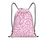 Zaino per laptop con coulisse Borsa da palestra per la consapevolezza del cancro al seno da uomo Borse da viaggio da donna piccole da 14 pollici Zaino casual Borsa a tracolla per yoga Borsa sportiva Z